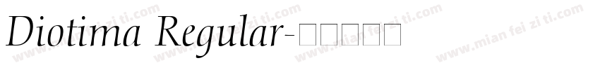 Diotima Regular字体转换